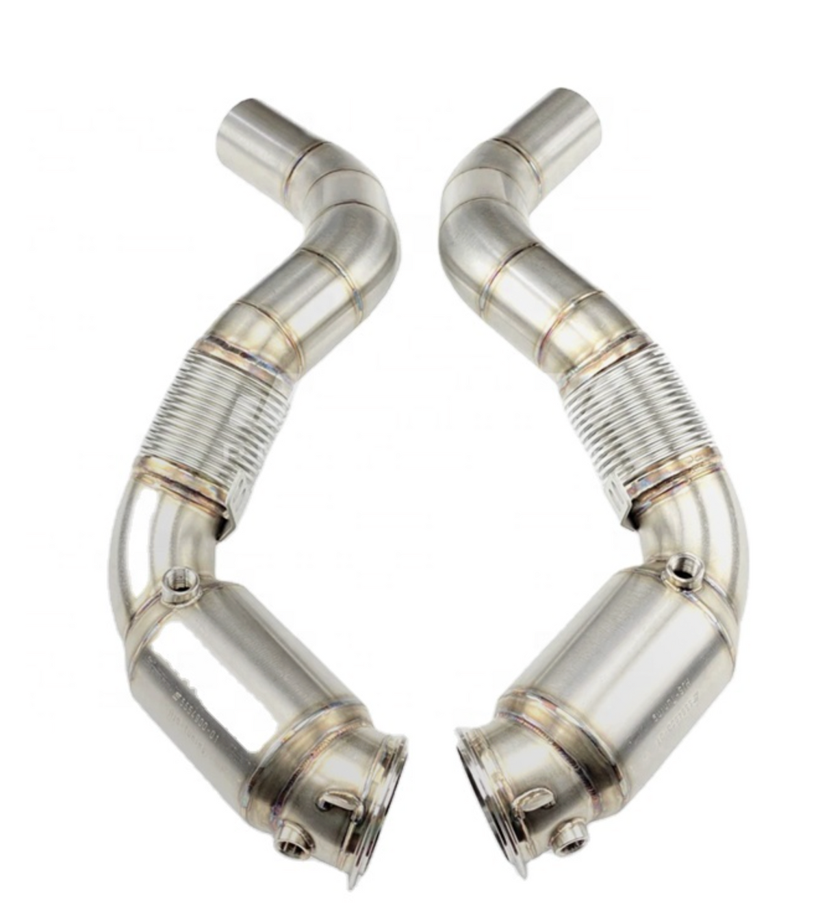 2019+ BMW M850i xDrive G15 N63B44 Catless Exhaust Down Pipes

