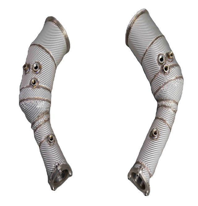 King Racing® (19+) Audi RS6/RS7 C8 4.0L 304SS 3" Catless Exhaust Down Pipes