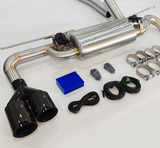 King Racing® (17-24) BMW 540i G30/G31 304SS 3" Valved Cat-Back Exhaust with Quad 4" OD Tips