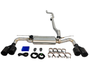 King Racing® (17-24) BMW 540i G30/G31 304SS 3" Valved Cat-Back Exhaust with Quad 4" OD Tips