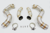 King Racing® (16-21) Mercedes-Benz C63 AMG M177 W205 304SS 3" Catless Down Pipe Kit