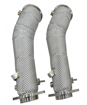 BMW M2/M3/M4 G80/G82/G87 S58B30 Catless Exhaust Downpipe with Heat Wrap Layer


