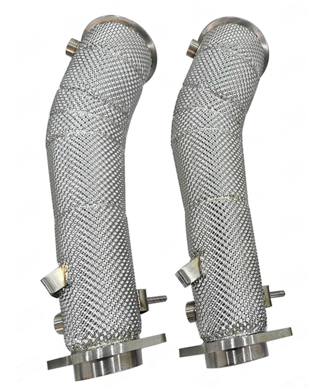 BMW M2/M3/M4 G80/G82/G87 S58B30 Catless Exhaust Downpipe with Heat Wrap Layer


