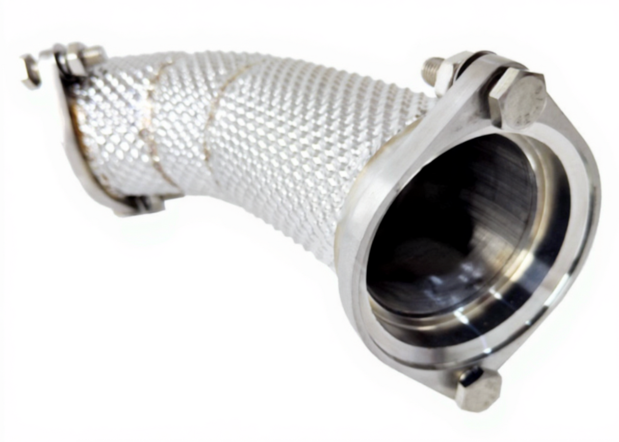 Kingman Speed® (23+) BMW XM S68B44 304SS 3" Catless Down Pipes with Heat Wrap Layer