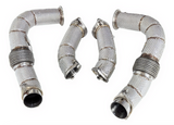 Kingman Speed® (23+) BMW XM S68B44 304SS 3" Catless Down Pipes with Heat Wrap Layer