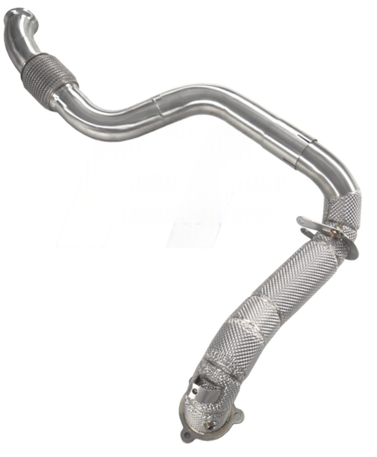 Kingman Speed® (12-19) Mercedes 1.6L/2.0L M270 304SS 3" Catless Down Pipe with Heat Wrap Layer