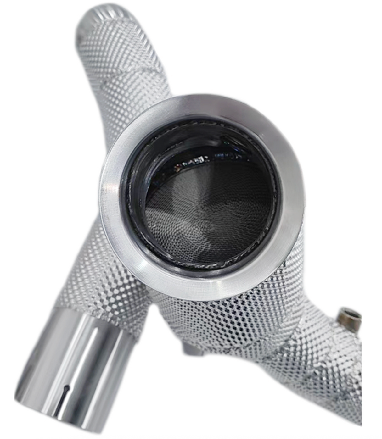 Kingman Speed® (15-21) Mercedes AMG C63 W205 M177 304SS 3" 300 Cell Catted Down Pipes with Heat Wrap Layer