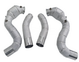 Kingman Speed® (15-21) Mercedes AMG C63 W205 M177 304SS 3" 300 Cell Catted Down Pipes with Heat Wrap Layer
