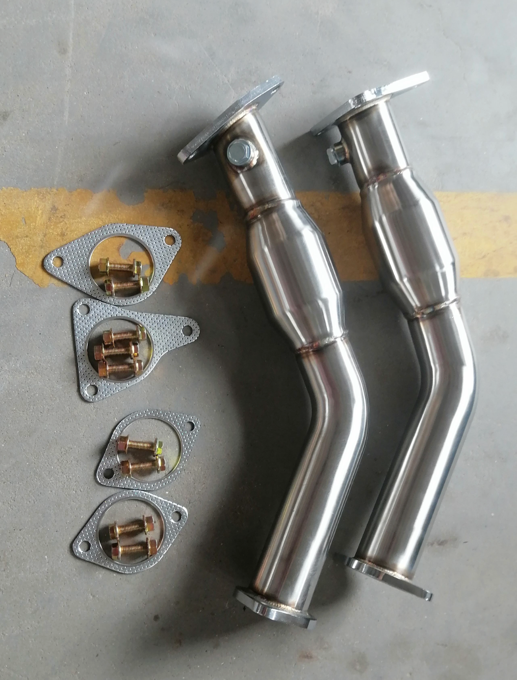 16-24 Infiniti Q50/Q60 VR30DDTT 3.0L Catless Exhaust Down Pipes

