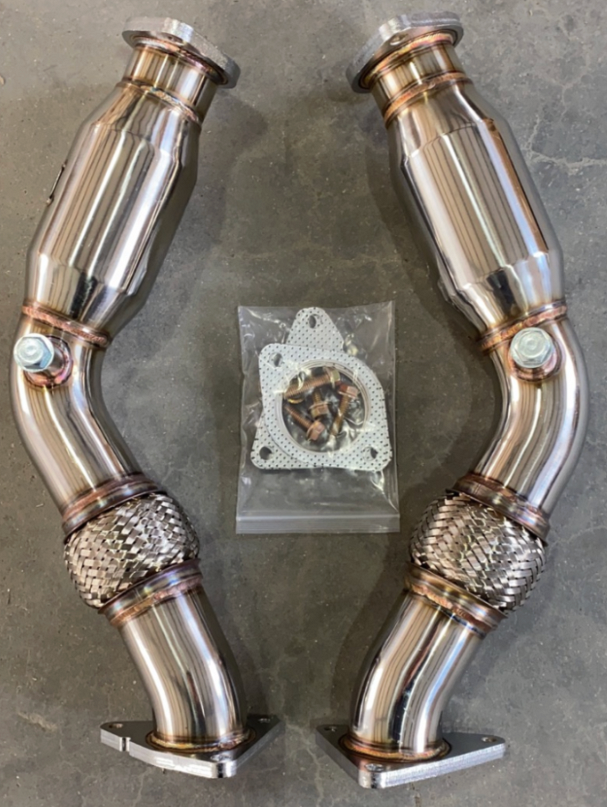 09-20 Nissan 370Z/Infiniti G37 3.7L 200 Cell Catted Exhaust Mid-Pipes

