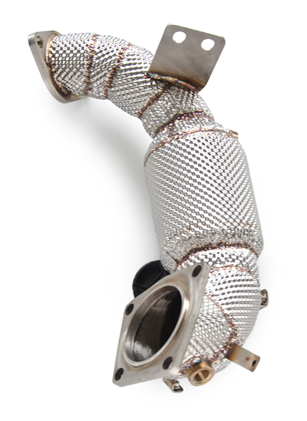 Kingman Speed® (19-22) Hyundai Veloster N 200 Cell Catted Down Pipe with Heat Wrap Layer