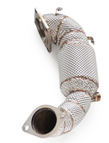 Kingman Speed® (19-22) Hyundai Veloster N 200 Cell Catted Down Pipe with Heat Wrap Layer