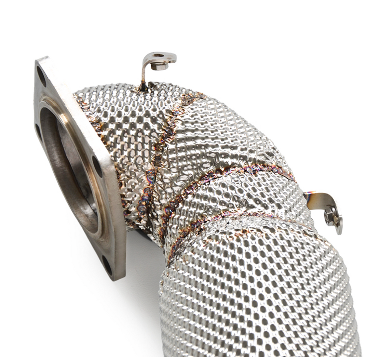 Kingman Speed® (19-22) Hyundai Veloster N 200 Cell Catted Down Pipe with Heat Wrap Layer