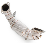 Kingman Speed® (19-22) Hyundai Veloster N 200 Cell Catted Down Pipe with Heat Wrap Layer