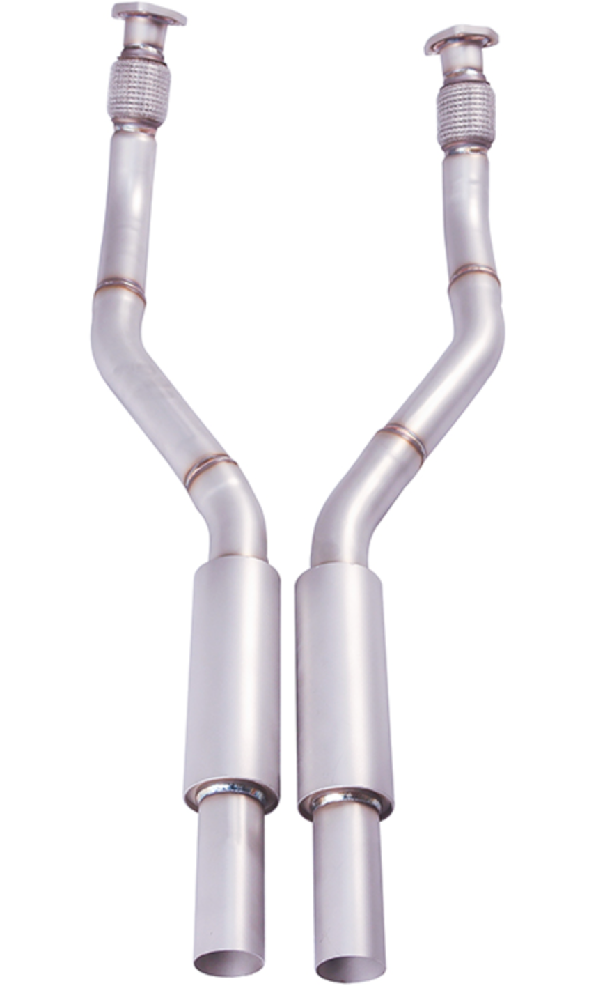 2010-2018 Audi A6 4G/A7 4G8 3.0L 3" Resonated Exhaust Mid-Pipes

