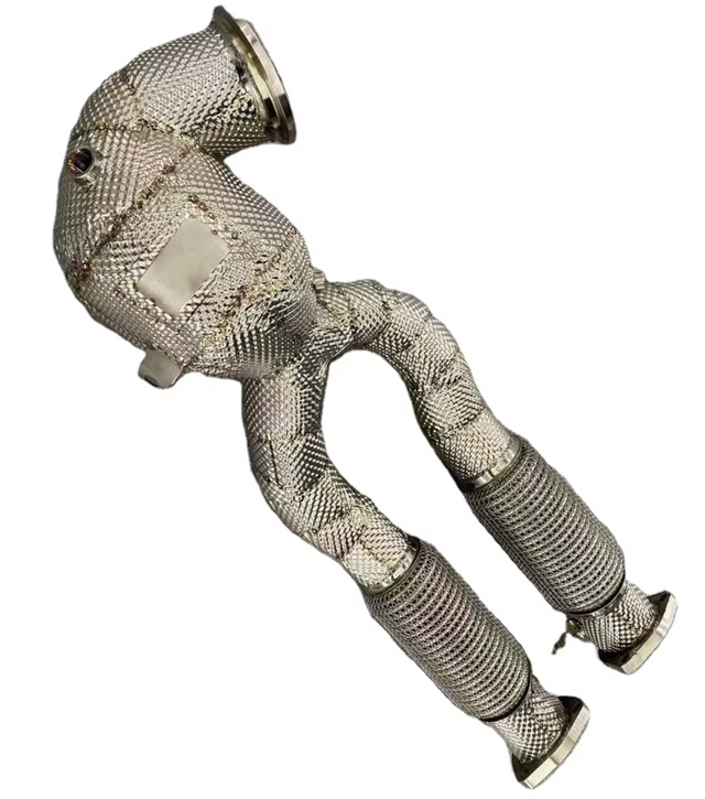 Kingman Speed® (15-20) Audi RS3 8V 2.5L 300 Cell Catted Exhaust Down Pipes with Heat Wrap Layer