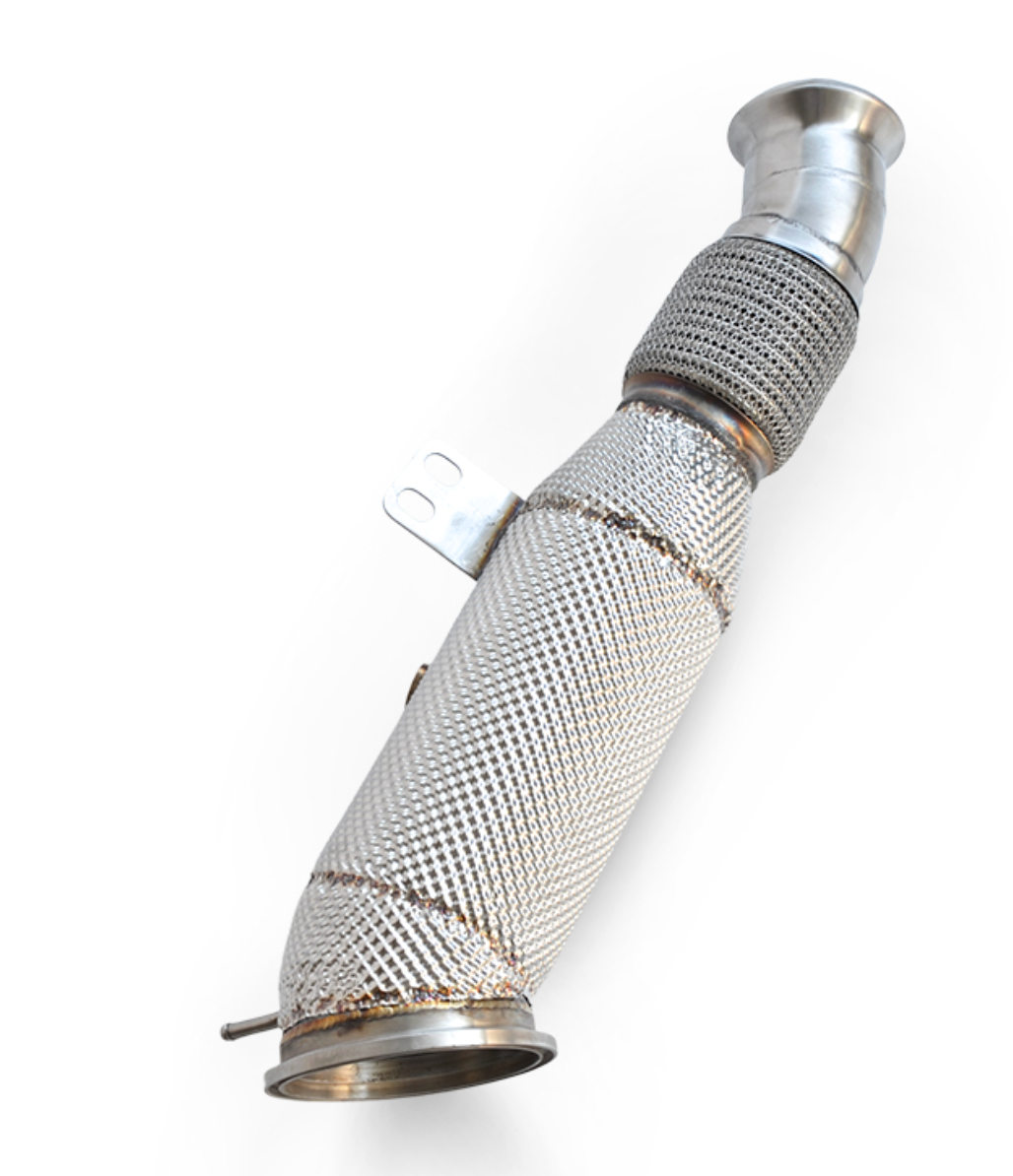 Kingman Speed® BMW M240i/340i/440i/540i/640i/740i/840i B58B30 4" Down Pipe with Heat Wrap Layer