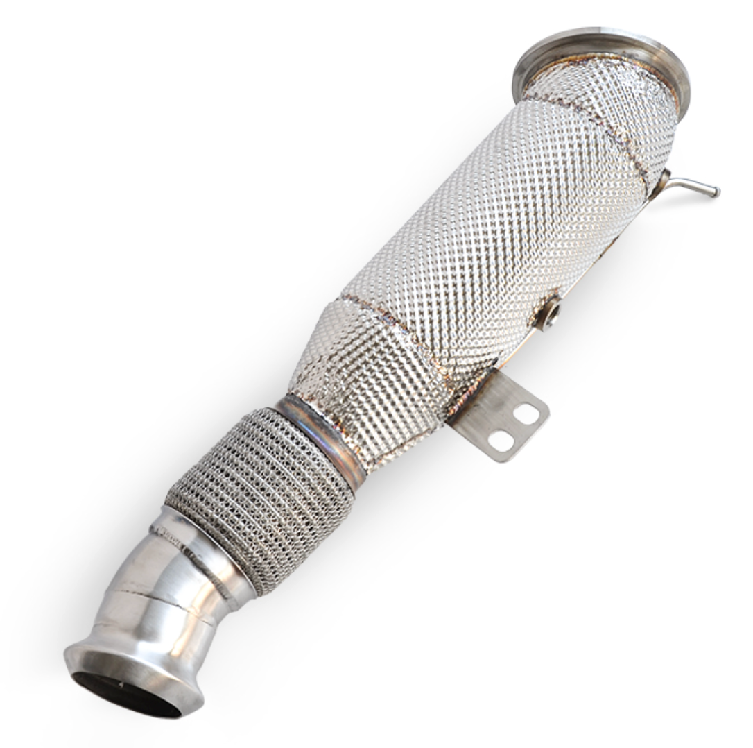 Kingman Speed® BMW M240i/340i/440i/540i/640i/740i/840i B58B30 4" Down Pipe with Heat Wrap Layer