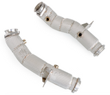 Kingman Speed® (15-21) Mercedes AMG C450/C43 M276 304SS 3" Catless Down Pipe with Heat Wrap Layer