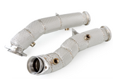 Kingman Speed® (15-21) Mercedes AMG C450/C43 M276 304SS 3" Catless Down Pipe with Heat Wrap Layer