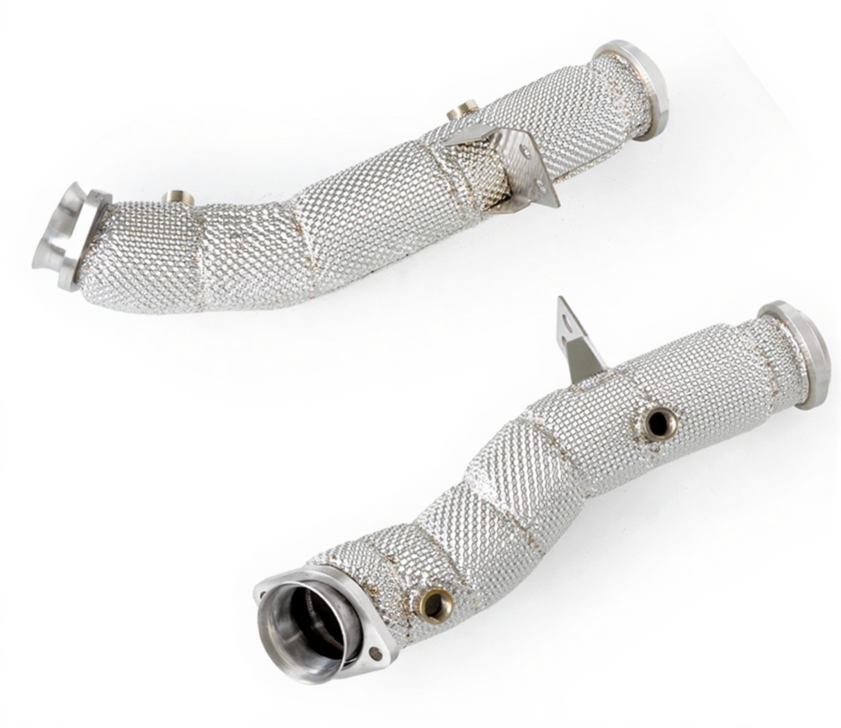 Kingman Speed® (15-21) Mercedes AMG C450/C43 M276 304SS 3" Catless Down Pipe with Heat Wrap Layer