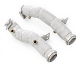 Kingman Speed® (15-21) Mercedes AMG C450/C43 M276 304SS 3" Catless Down Pipe with Heat Wrap Layer