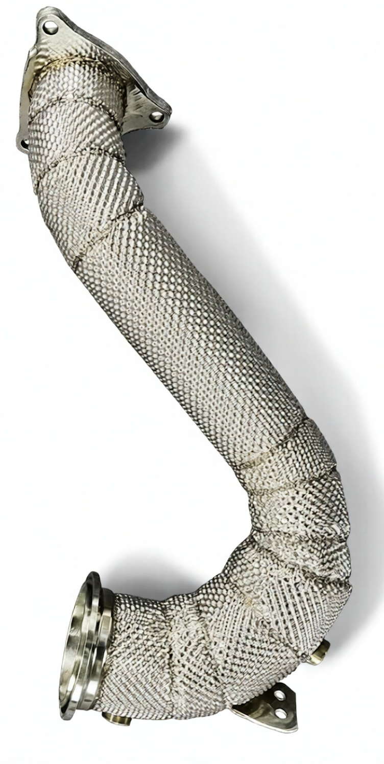 Kingman Speed® (17-24) Jaguar E-Pace 2.0L 304SS 3" Catless Down Pipe with Heat Wrap Layer