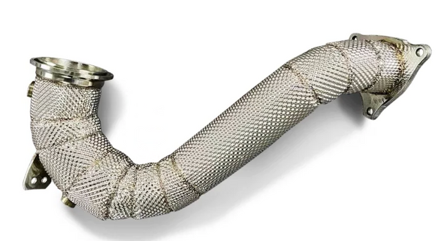 Kingman Speed® (17-24) Jaguar E-Pace 2.0L 304SS 3" Catless Down Pipe with Heat Wrap Layer
