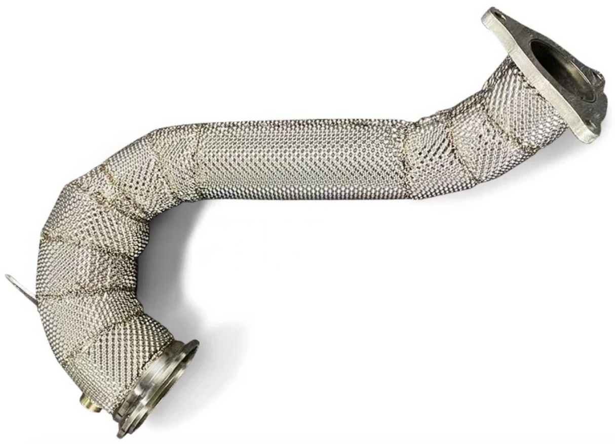 Kingman Speed® (17-24) Jaguar E-Pace 2.0L 304SS 3" Catless Down Pipe with Heat Wrap Layer