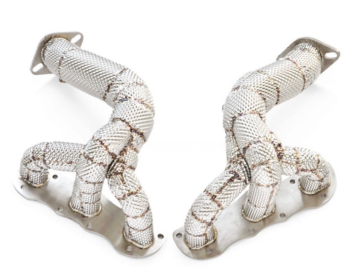 Kingman Speed® (04-12) Porsche 911 997 3.6L 304SS Exhaust Manifold with Heat Wrap Layer