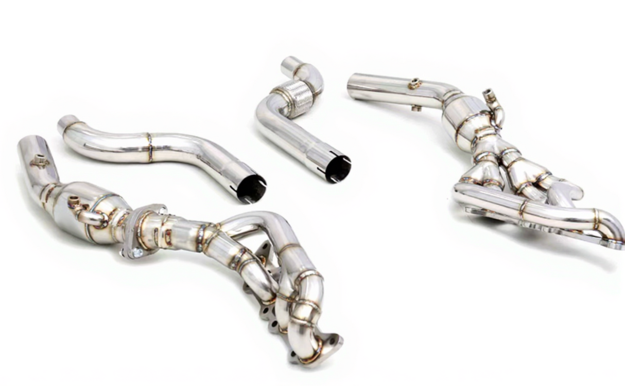 Ford Mustang 5.0L Long Tube Exhaust Headers with Catless Mid-Pipes

