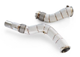 14-20 BMW M2/M3/M4 F8x S55B30 Catless Exhaust Down Pipes with Heat Wra…

