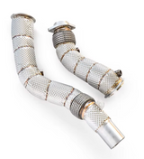 14-20 BMW M2/M3/M4 F8x S55B30 Catless Exhaust Down Pipes with Heat Wra…

