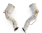 Kingman Speed® (19+) Audi RS6 C8/RS7 4K8 304SS 3" Exhaust Down Pipes with Heat Wrap Layer