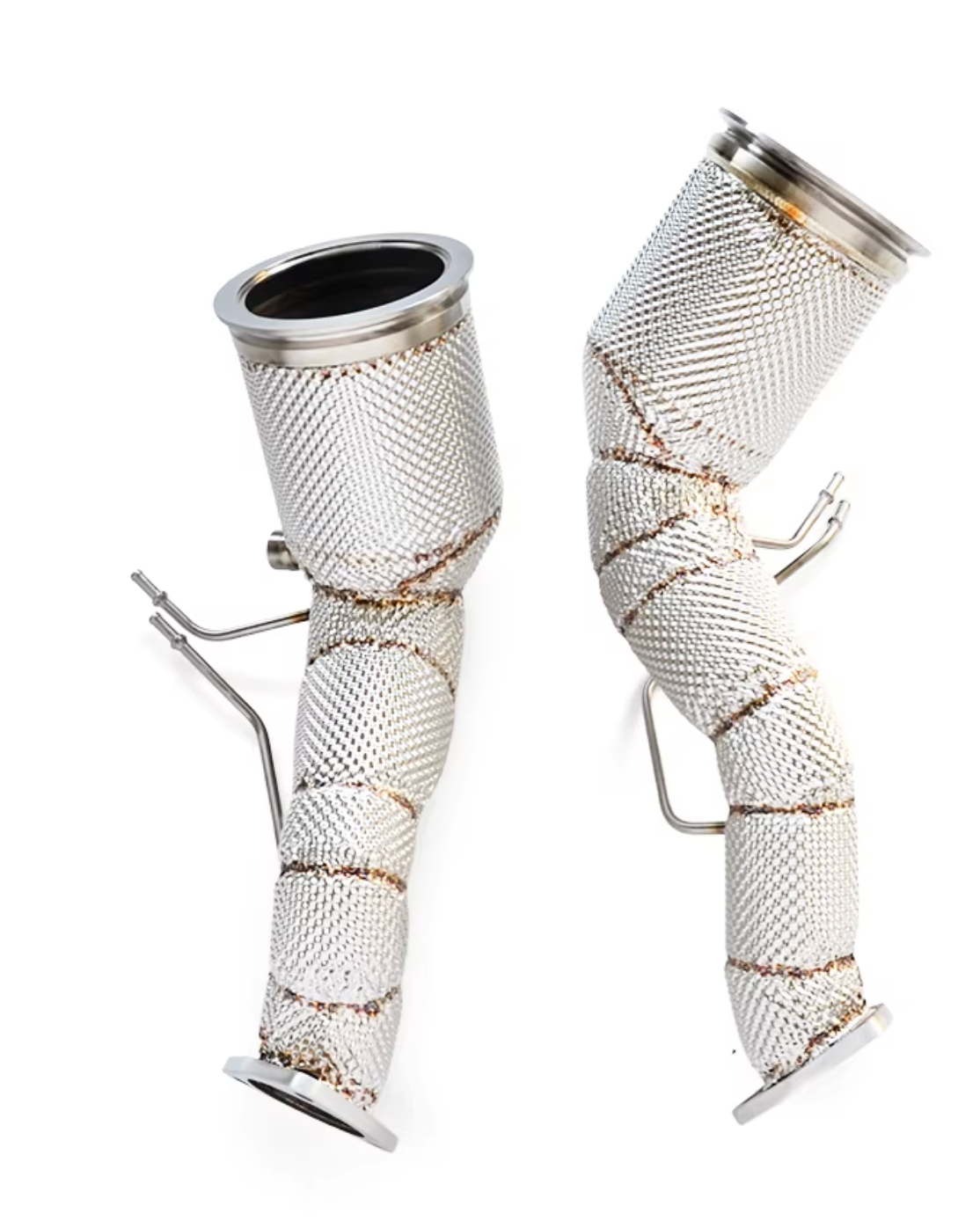 Kingman Speed® (19+) Audi RS6 C8/RS7 4K8 304SS 3" Exhaust Down Pipes with Heat Wrap Layer