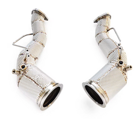 Kingman Speed® (19+) Audi RS6 C8/RS7 4K8 304SS 3" Exhaust Down Pipes with Heat Wrap Layer