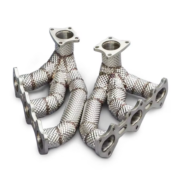 Kingman Speed® (18+) Porsche 911 992 3.0L 304SS Exhaust Manifold with Heat Wrap Layer
