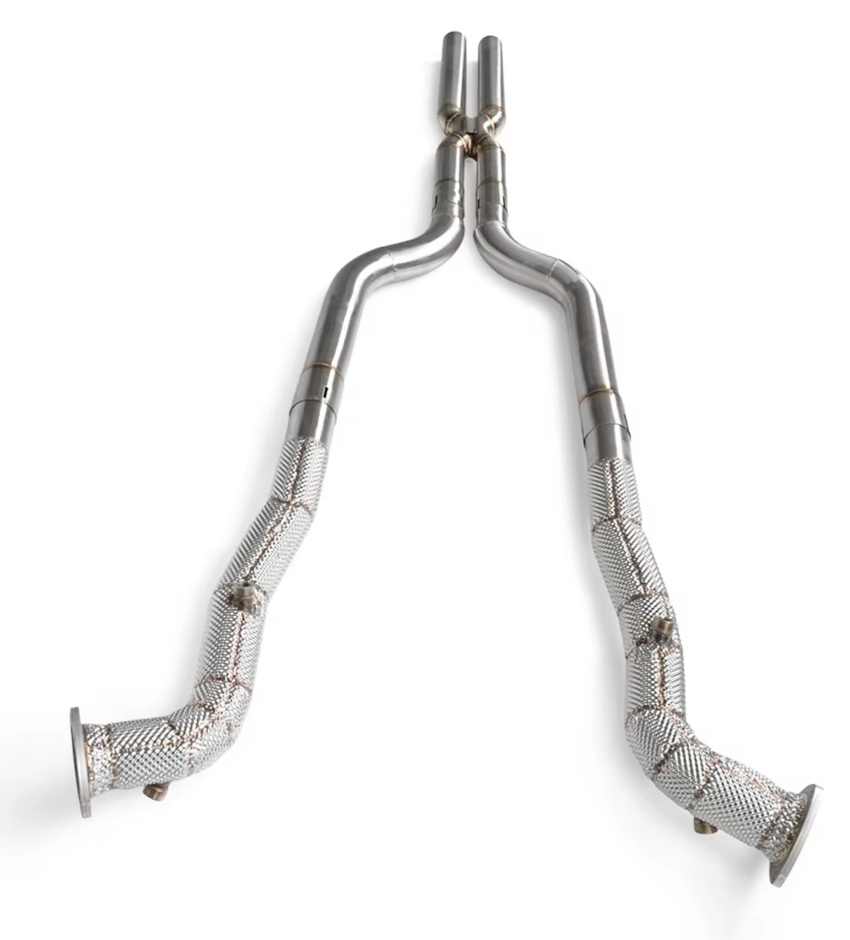08-19 Maserati GranTurismo 4.2L/4.7L Catless Exhaust Mid-Pipes with He…

