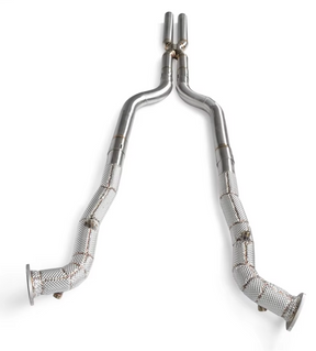 08-19 Maserati GranTurismo 4.2L/4.7L Catless Exhaust Mid-Pipes with He…

