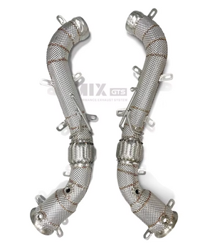 11-14 McLaren MP4-12C 3.8L M838T Catless Exhaust Down Pipes with Heat …

