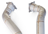 17-23 McLaren 720S 4.0L M840T Catless Exhaust Down Pipes with Heat Wrap
