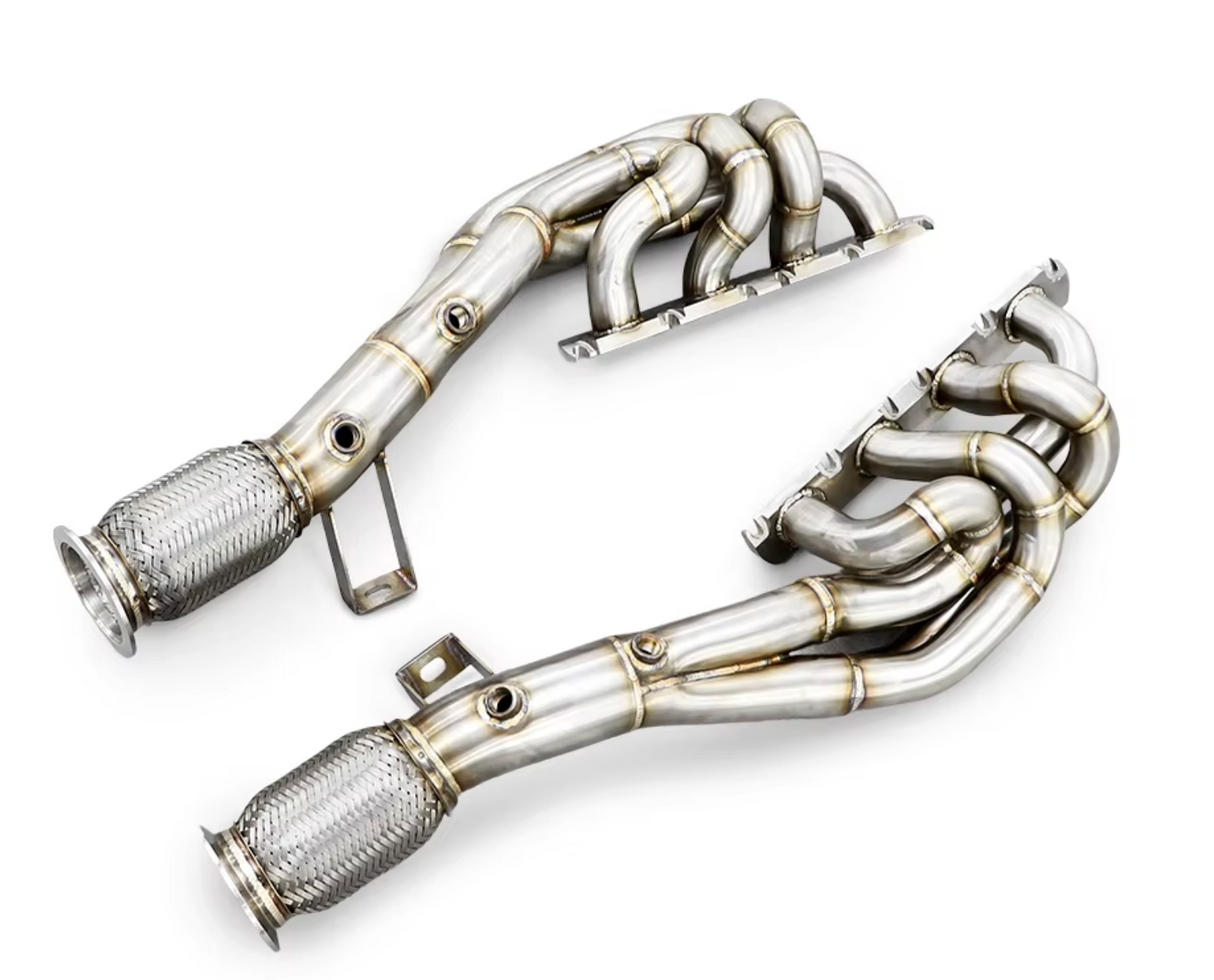2007-2012 Audi S5 B8 4.2L CAU 304SS Long Tube Exhaust Headers

