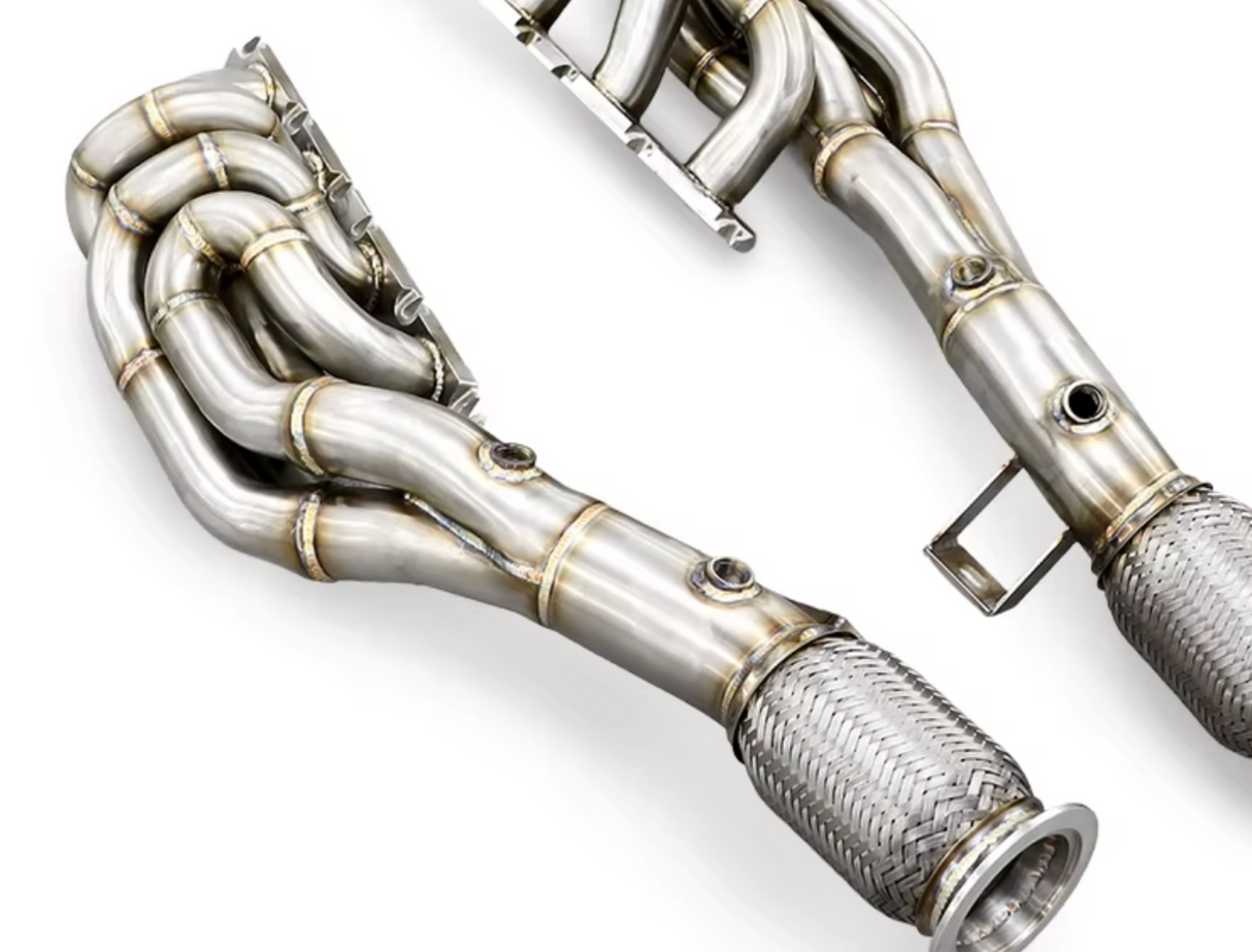 2009-2024 Audi R8 5.2L V10 Type 4S Long Tube Exhaust Headers

