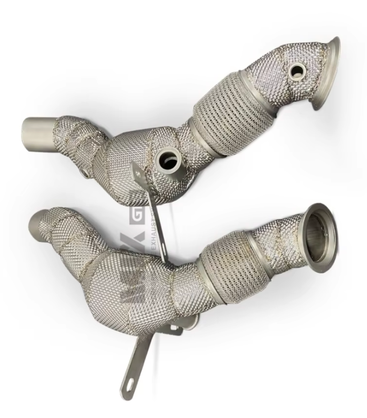 Kingman Speed® (19-23) Ferrari F8 Tributo/Spider 3.9L F154 Exhaust Down Pipes with Heat Wrap Layer