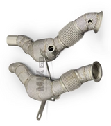 Kingman Speed® (19-23) Ferrari F8 Tributo/Spider 3.9L F154 Exhaust Down Pipes with Heat Wrap Layer