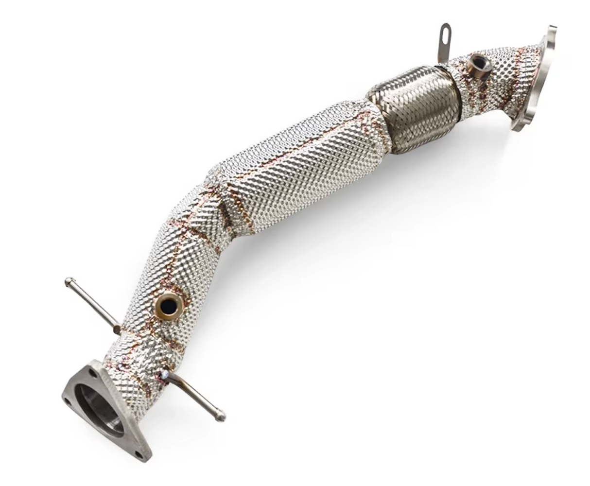 Kingman Speed® (12-18) Range Rover Evoque 2.0L 304SS 3" Catless Down Pipe with Heat Wrap Layer