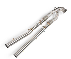 22+ Audi RS3 8Y EA855 Catless Exhaust Down Pipe with Mid-Pipe Set

