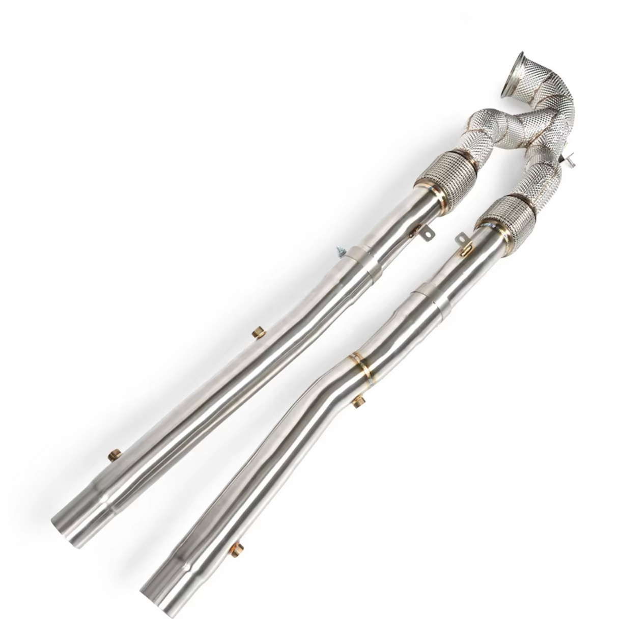 22+ Audi RS3 8Y EA855 Catless Exhaust Down Pipe with Mid-Pipe Set

