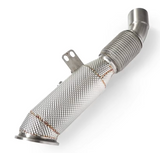 17-23 BMW 640i G32 B58B30 Exhaust Down Pipe with Heat Wrap Layer

