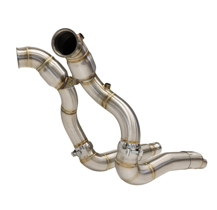ARM Motorsports® (15-21) Mercedes AMG GT C190 M178 304SS 3.5" 200 Cell Catted Down Pipes